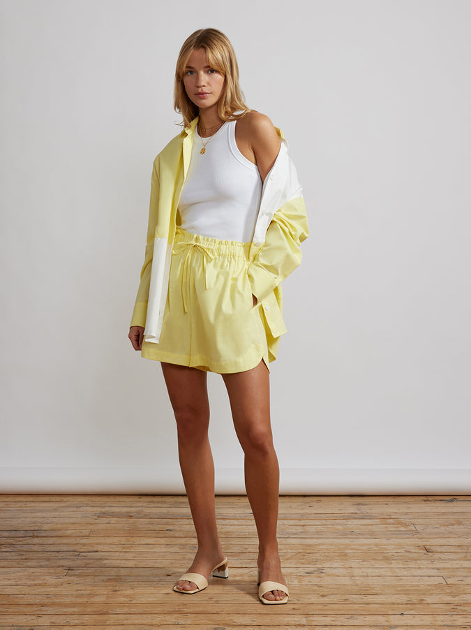 Patricia Lemon Cotton Shorts