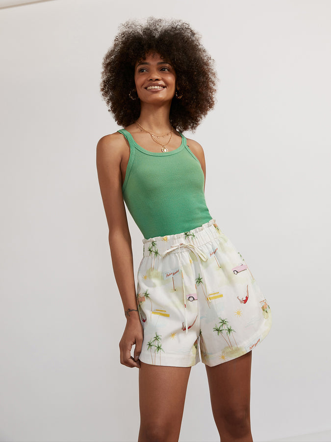 Patricia Palm Springs Print Shorts