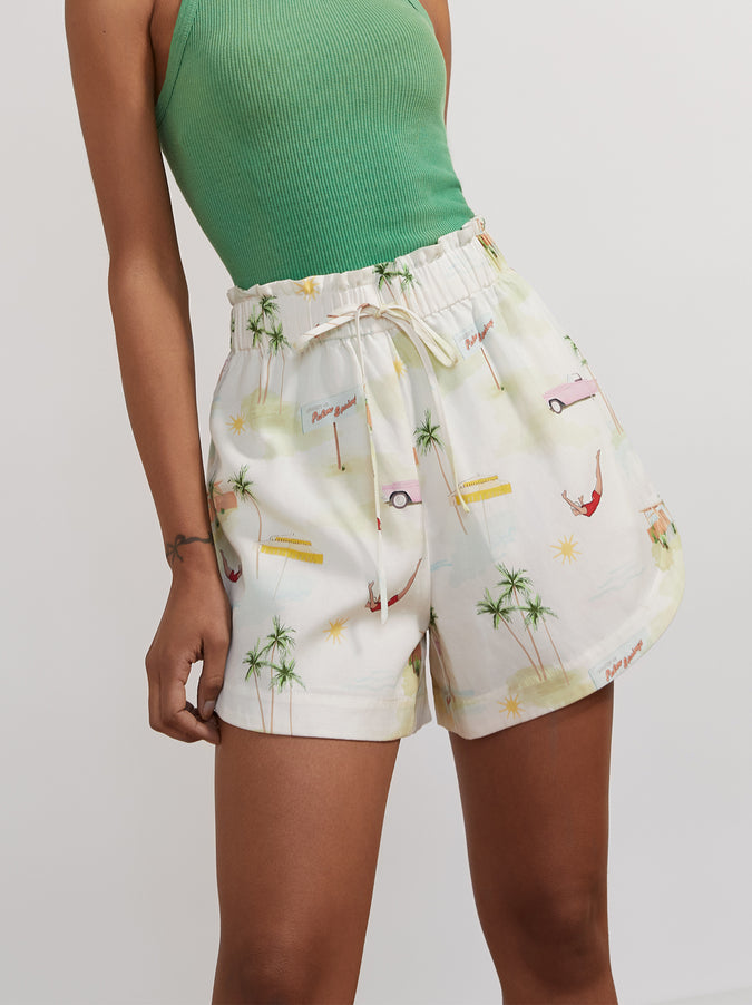 Patricia Palm Springs Print Shorts