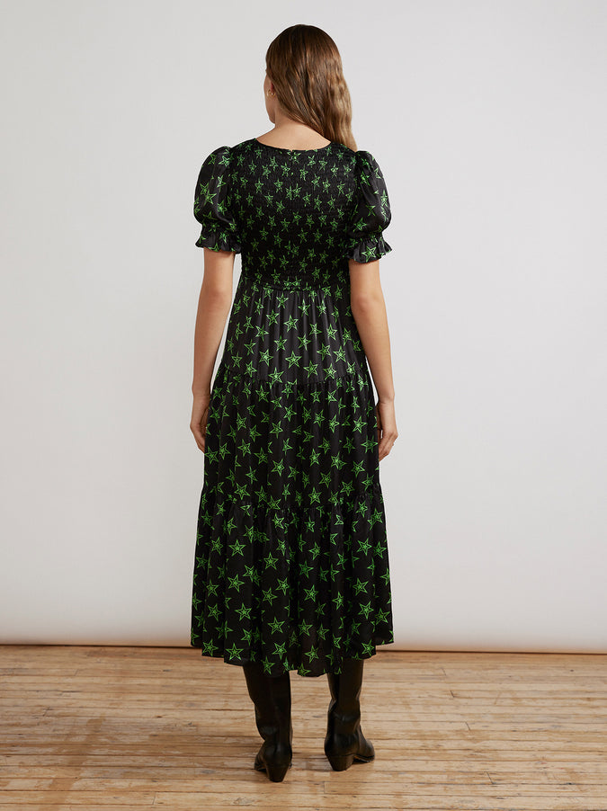 Persephone Retro Star Print Dress by KITRI Studio