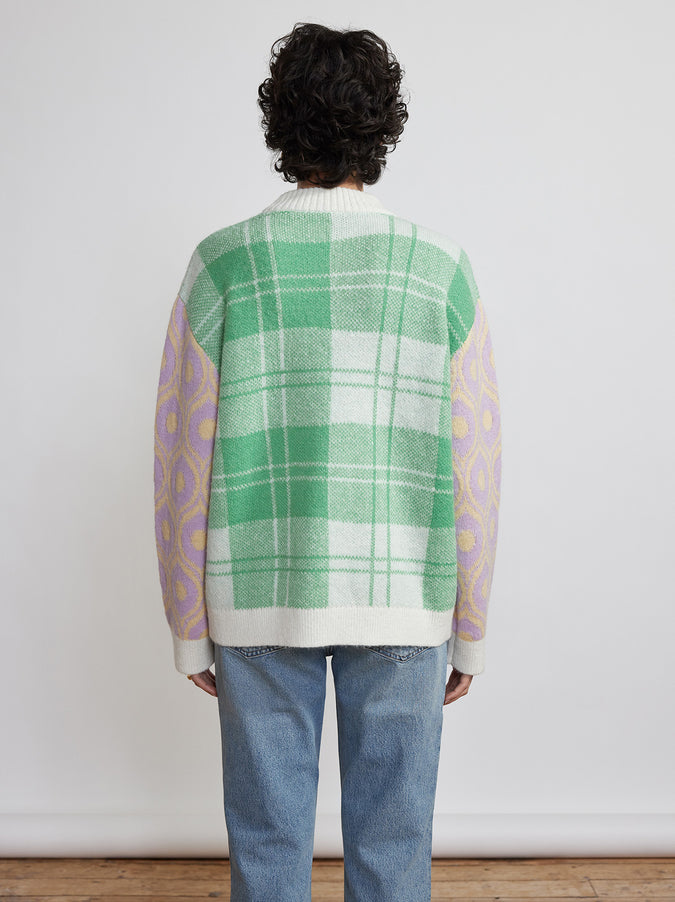 Phoebe Mixed Print Sweater by KITRI Studio