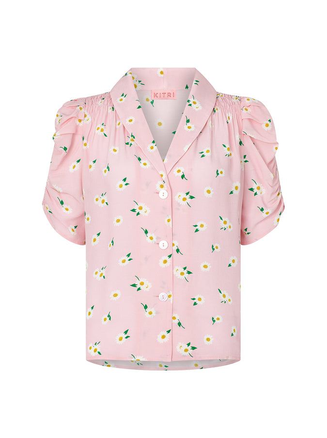 Lyla Pink Floral Print Top
