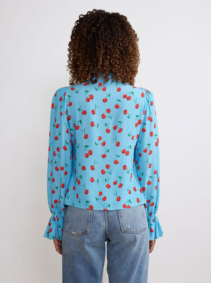 Quinn Blue Cherry Top by KITRI Studio