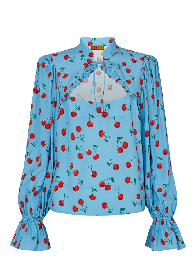 Quinn Blue Cherry Top by KITRI Studio