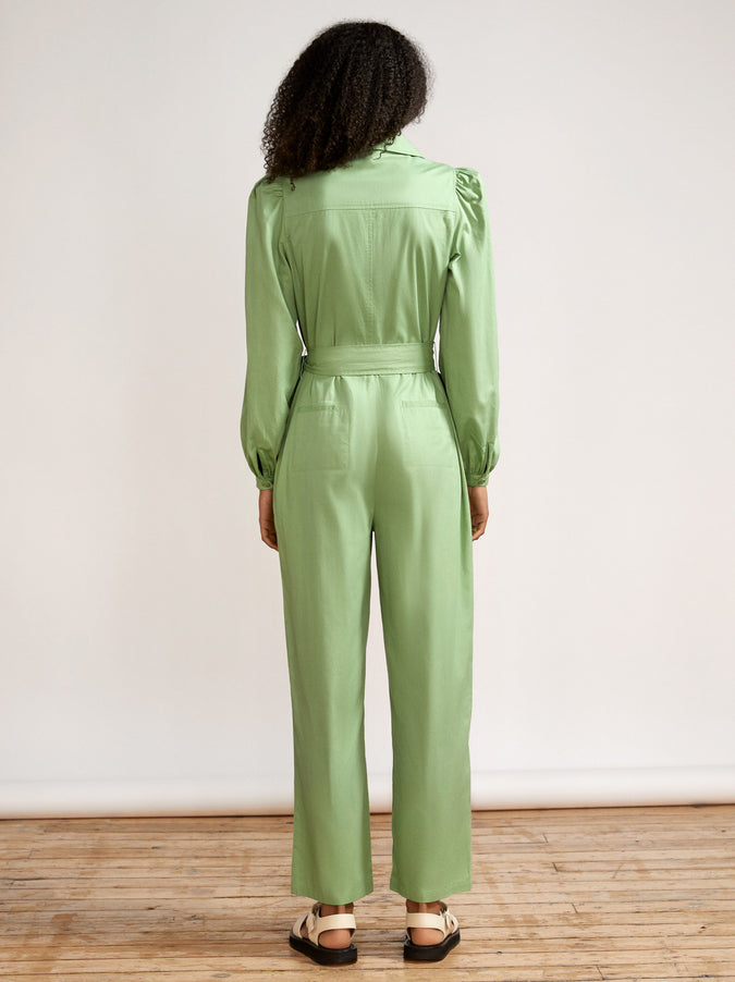 Remi Green Cotton Jumpsuit by KITRI Studio