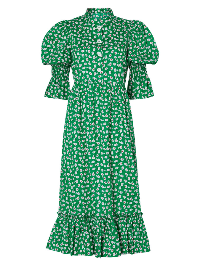 Rosie Green Floral Cotton Midi Dress by KITRI Studio