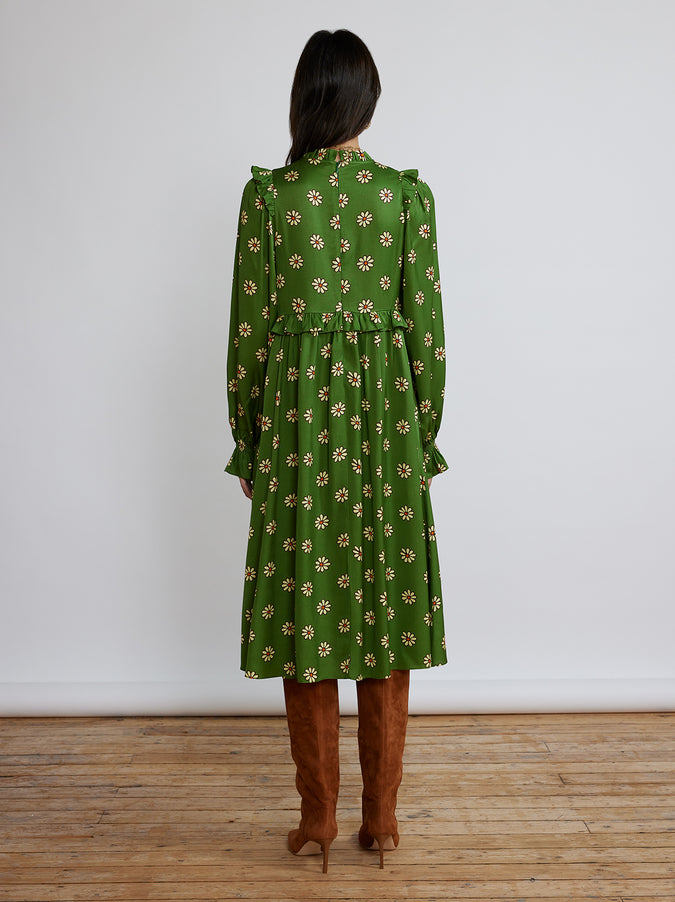 Savannah Retro Floral Midi Dress by KITRI Studio