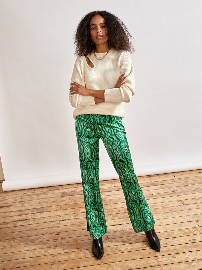 Simone Ivory Cutout Sweater by KITRI Studio