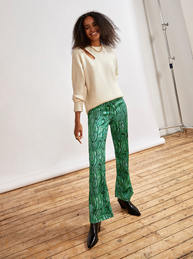 Simone Ivory Cutout Sweater by KITRI Studio