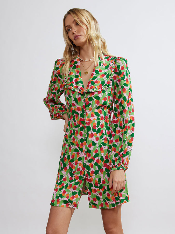 Tabitha Multi Cherry Mini Dress by KITRI Studio