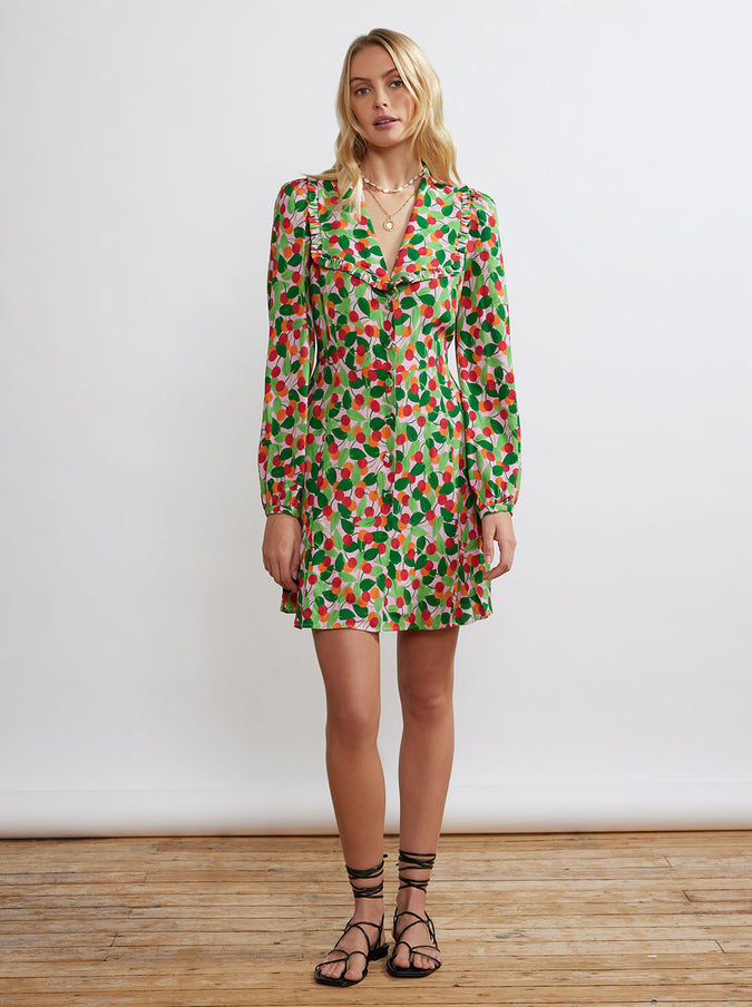 Tabitha Multi Cherry Mini Dress by KITRI Studio
