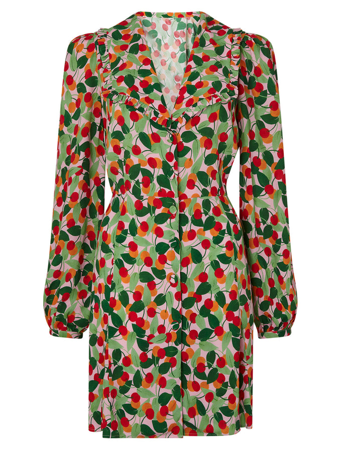 Tabitha Multi Cherry Mini Dress by KITRI Studio