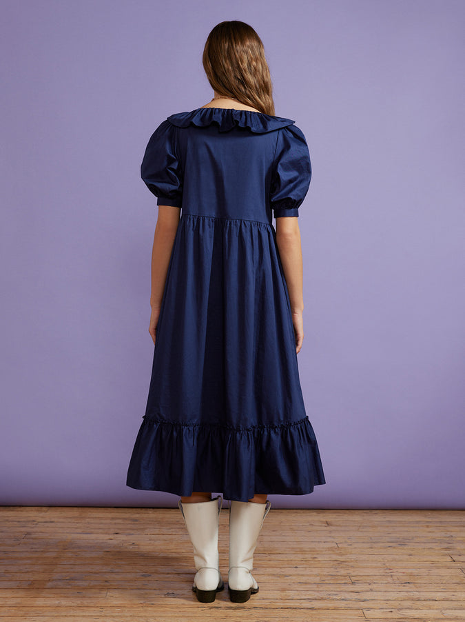 Tammy Navy Cotton Dress