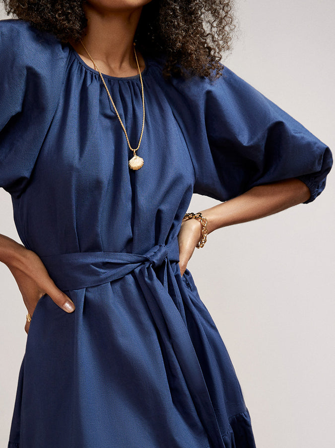 Titiana Navy Smock Dress by KITRI Studio
