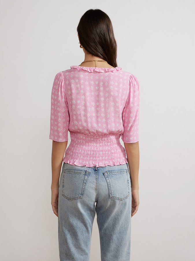 Valerie Pink Floral Top