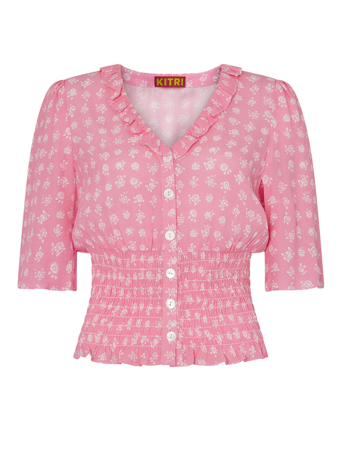 Valerie Pink Floral Top