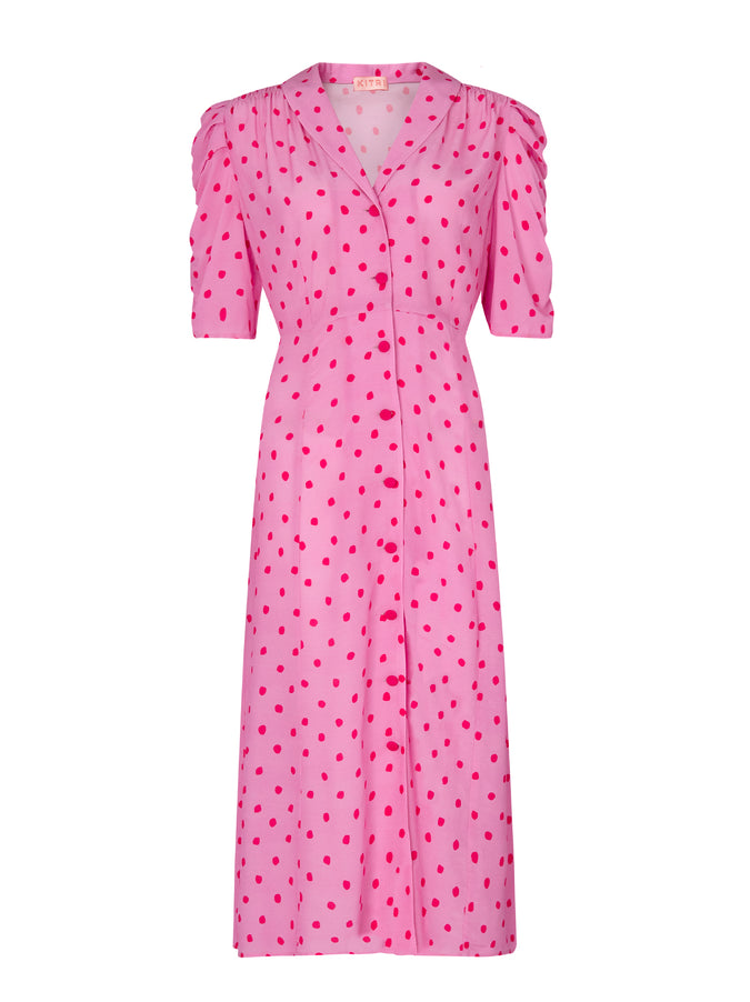 Maguire Polka Dot Tea Dress by KITRI Studio