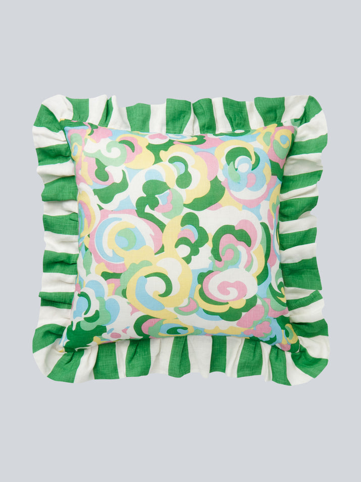 ALB x KITRI Floral Swirl Cushion Cover