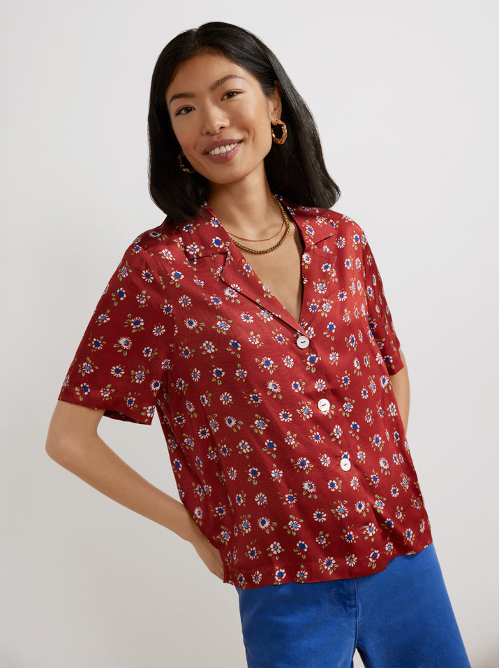 Cammy Sienna Floral Top
