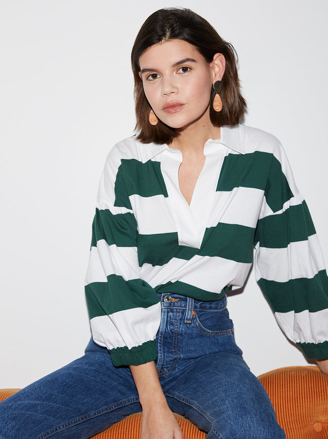 Catriona Rugby Stripe Top