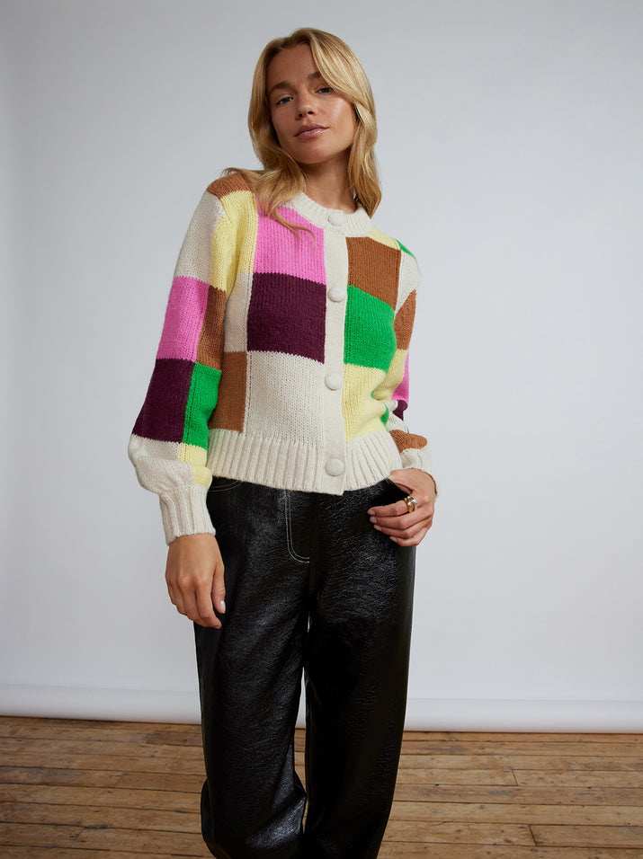 Cleo Patchwork Cardigan | KITRI Studio