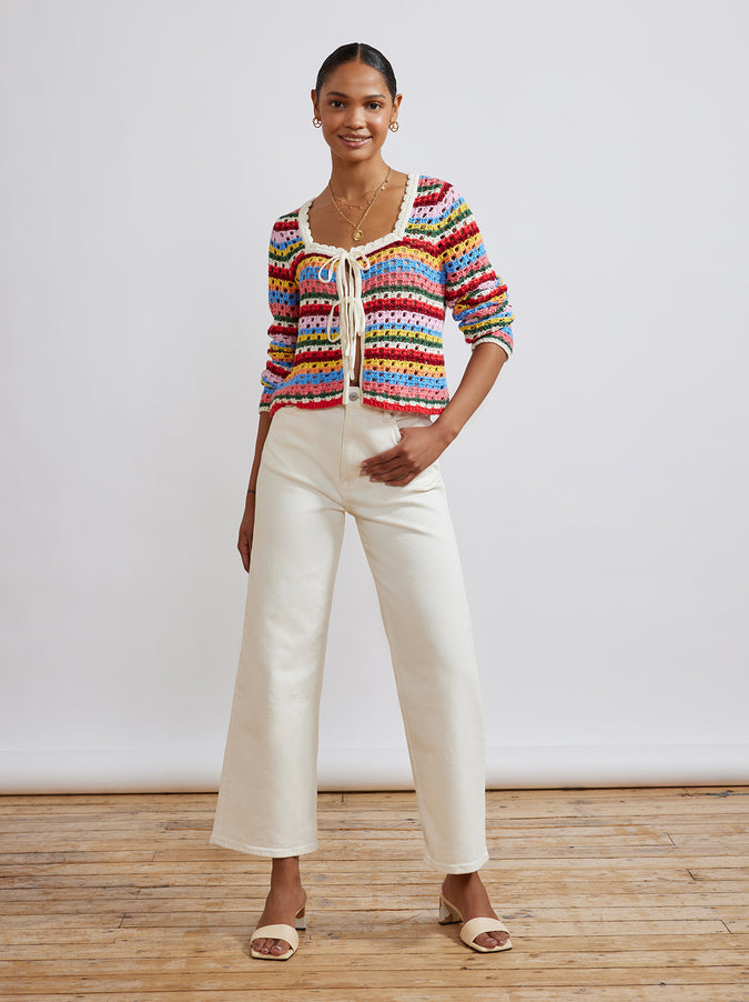 Dionne Blanket Stripe Cardigan | KITRI Studio