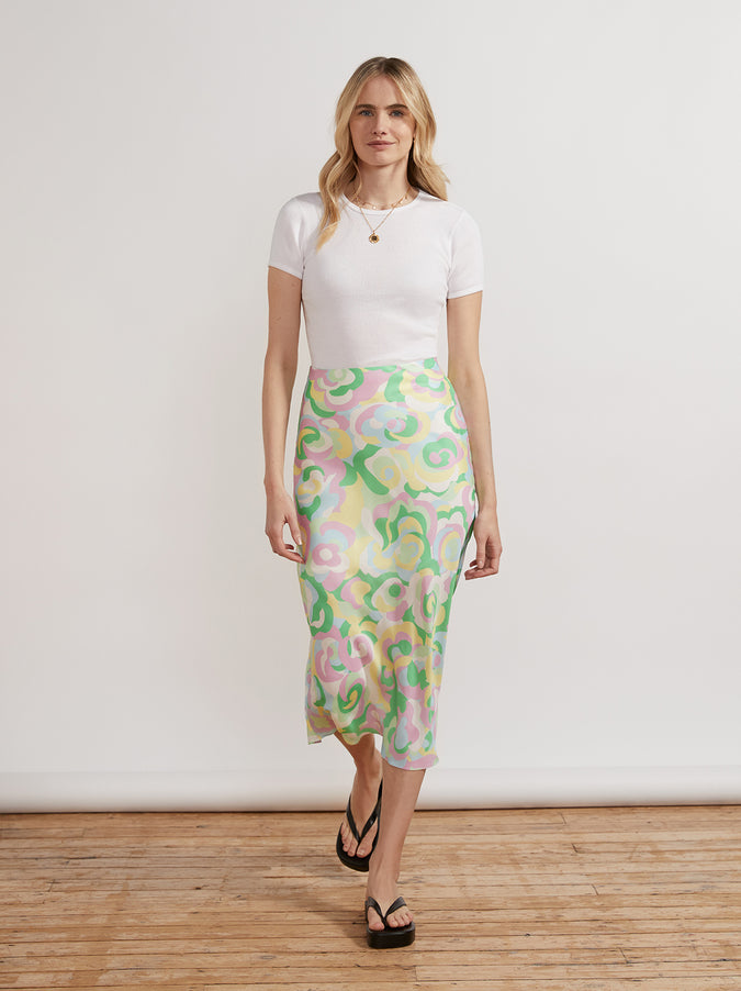 Dylan Multi Floral Swirl Skirt