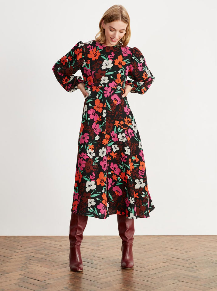 Fiona Floral Print Midi Dress by KITRI Studio 