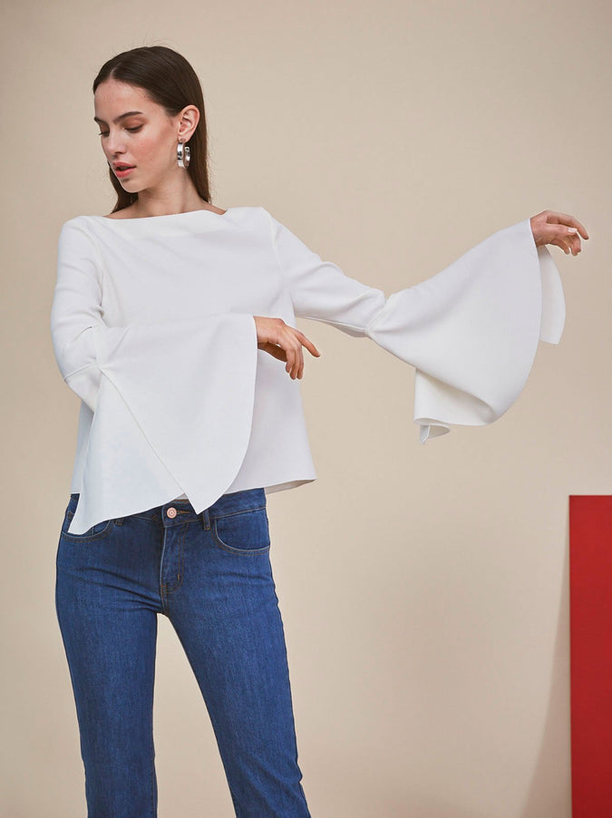 Giselle Fluted Sleeve Top