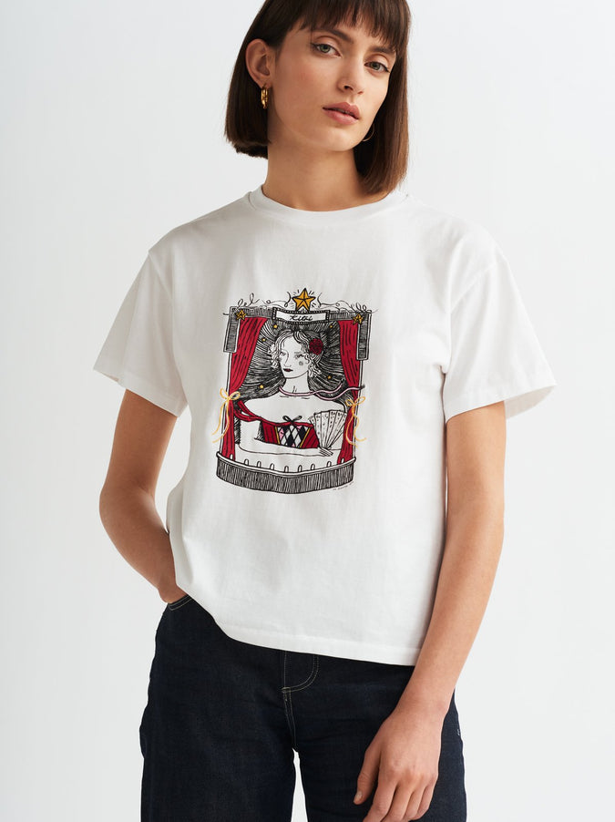 KITRI Cotton Crew Neck T-shirt by KITRI Studio