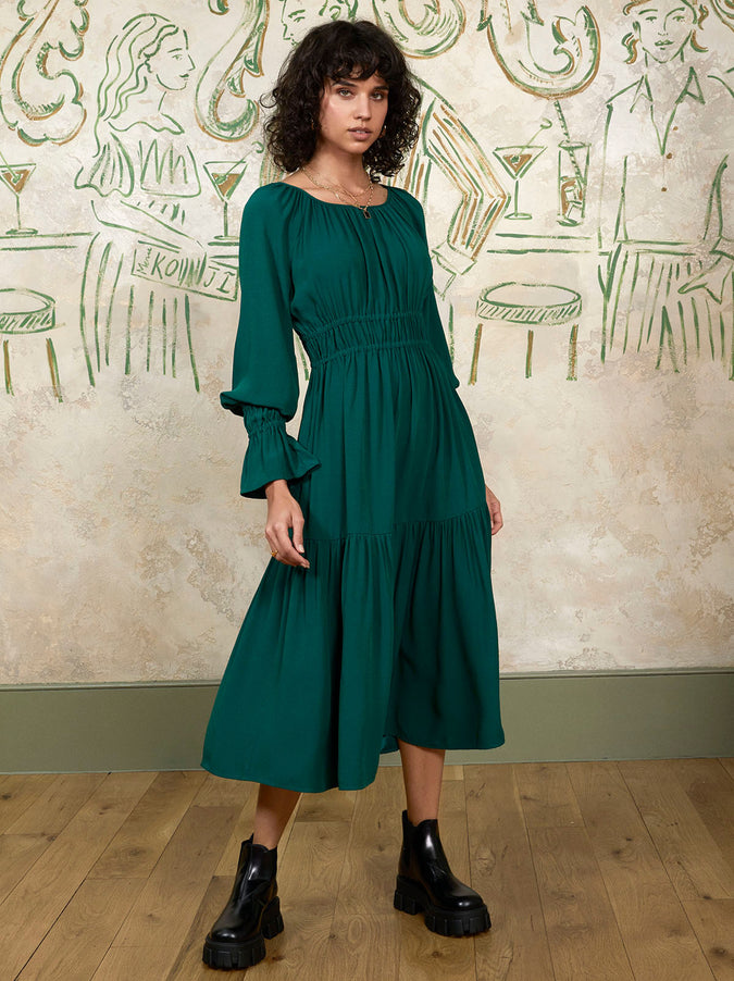 Larissa Green Midi Dress by KITRI Studio