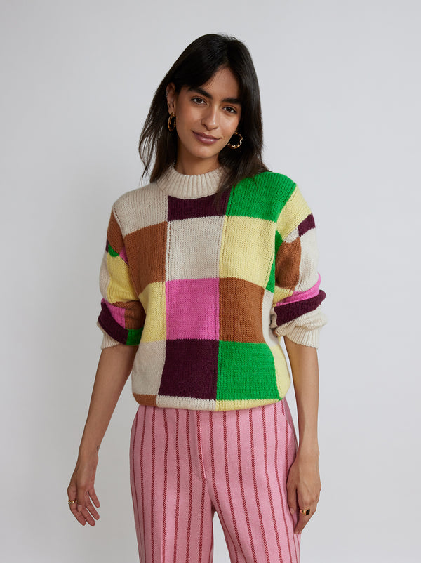 Phoebe Patchwork Sweater