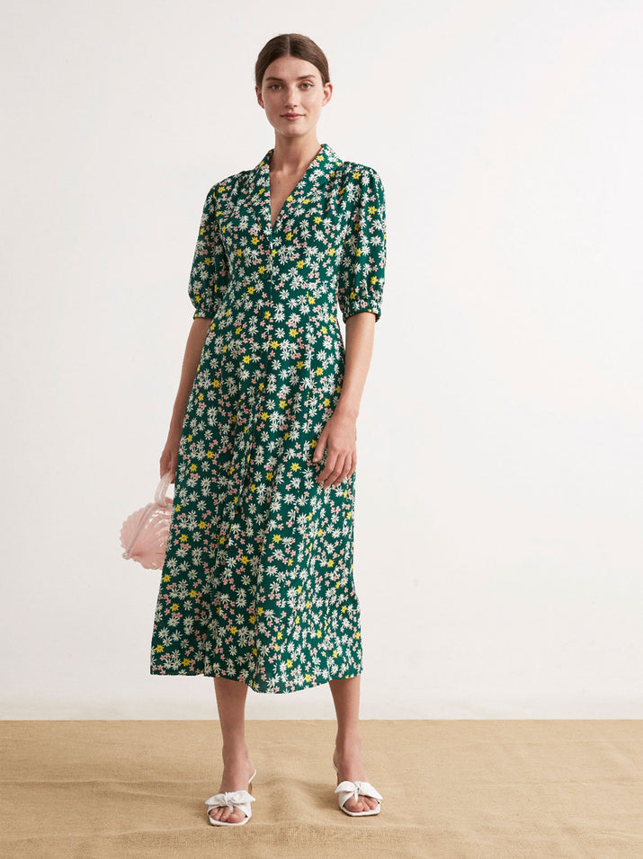 Siena Floral Print Tea Dress by KITRI Studio