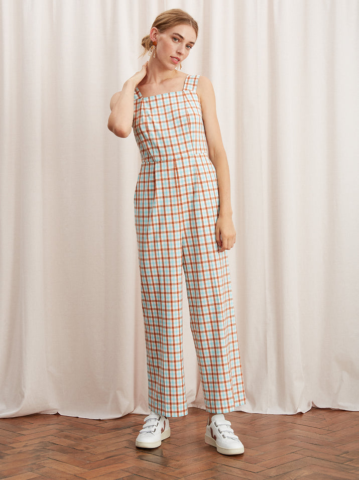 Tamar Tailored Check Jumpsuit by KITRI Studio