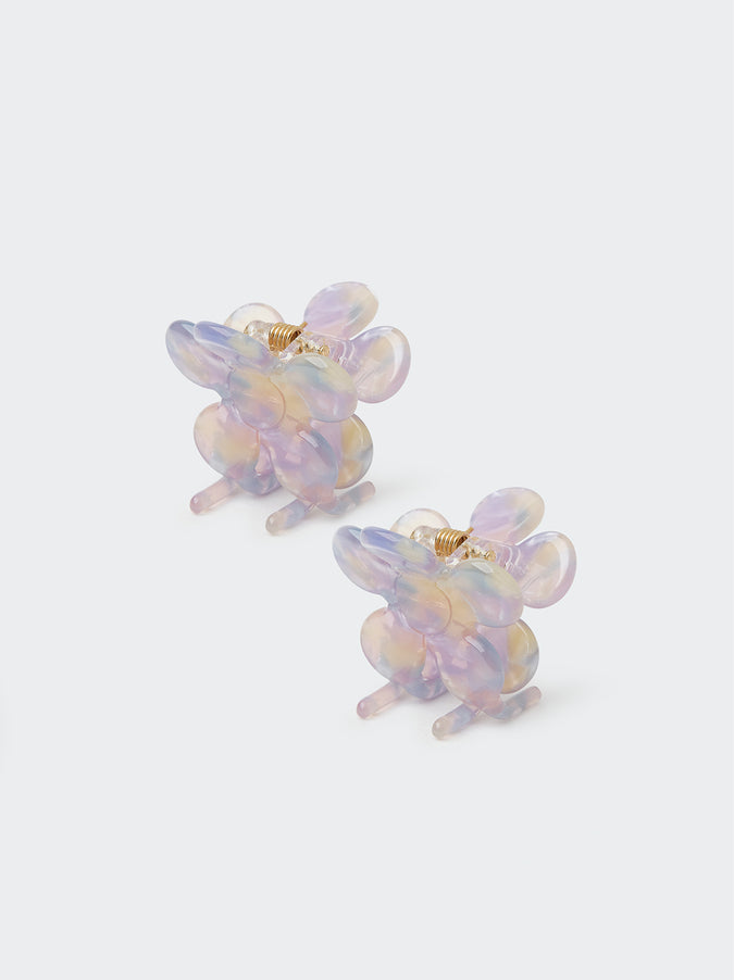 Pastel Butterfly Hair Clips